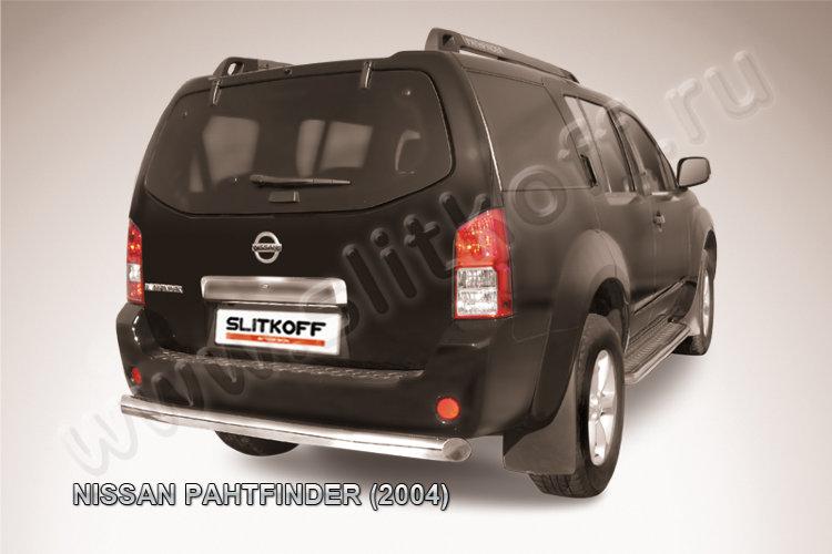 Защита заднего бампера d76 Nissan Pathfinder R51