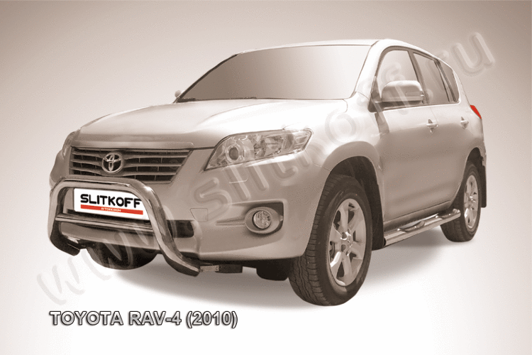 Кенгурятник d76 низкий Toyota RAV-4 (2010)