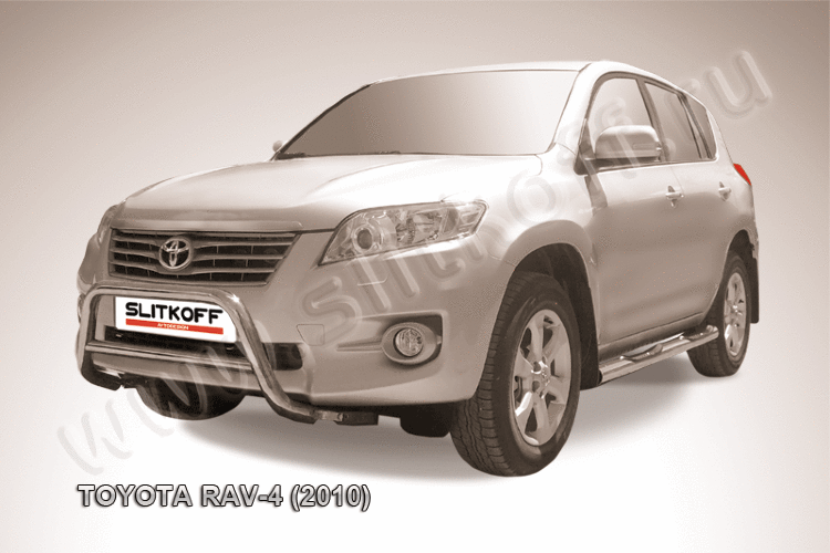 Кенгурятник d57 низкий Toyota RAV-4 (2010)