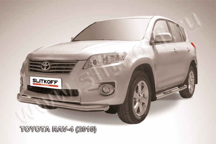 Защита переднего бампера d76 Toyota RAV-4 (2010)