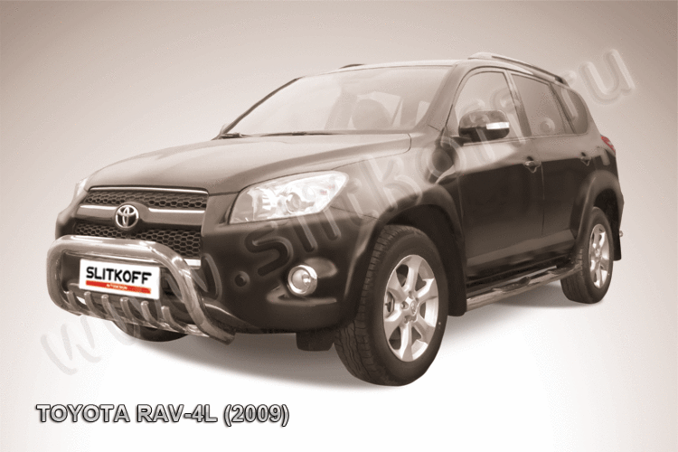 Кенгурятник d76 низкий с защитой картера Toyota RAV4 L (2009)