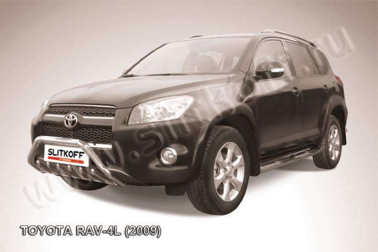 Кенгурятник d57 "мини" c защитой картера Toyota RAV4 L (2009)
