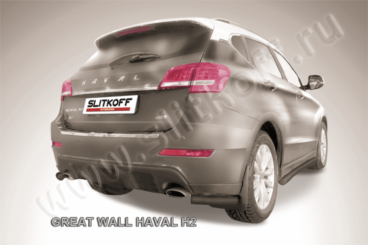 Уголки d57 черные Haval H2