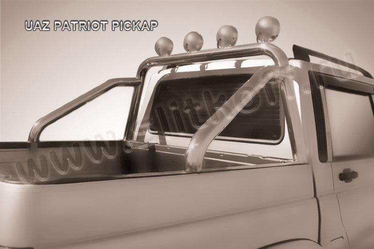 Дуга в кузов d76 с креплениями под ПТФ UAZ Pickup (2007)