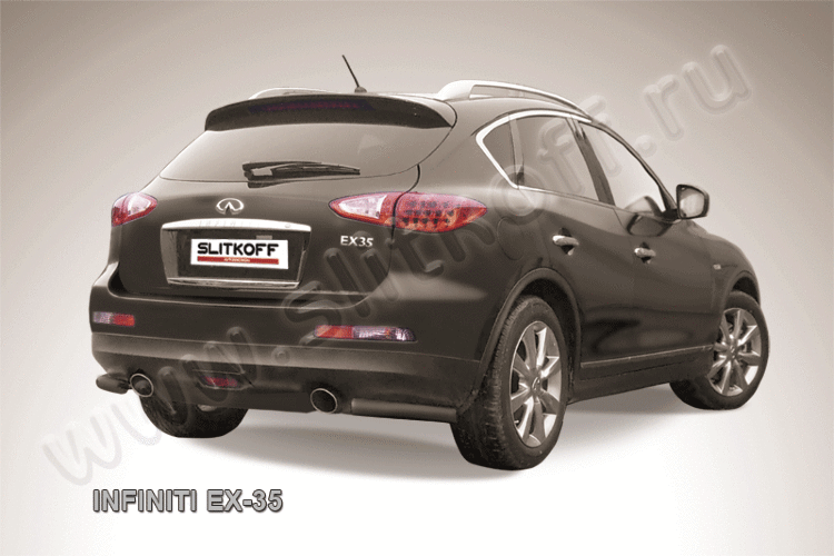 Уголки d57 черные Infiniti EX-35