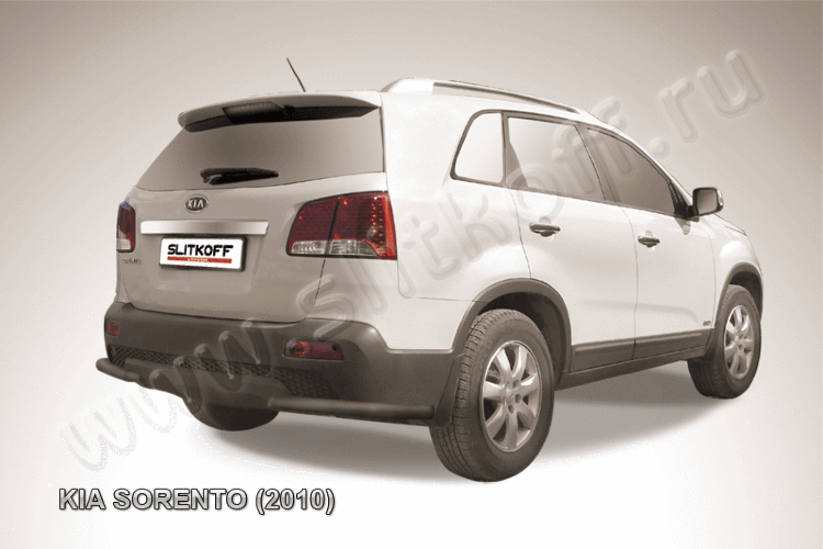 Уголки d57 черные KIA Sorento (2010)
