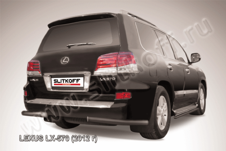 Уголки d76 черные Lexus LX-570