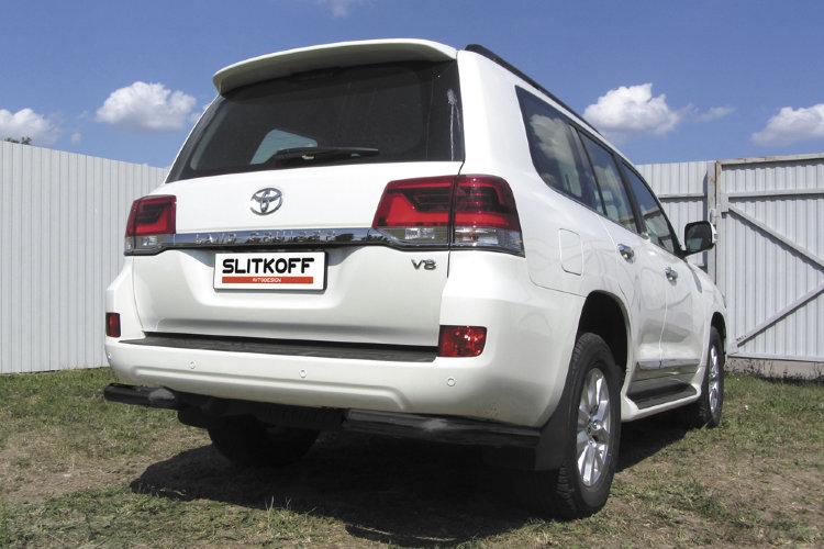Уголки d76 черные TOYOTA LAND CRUISER 200 (2015)