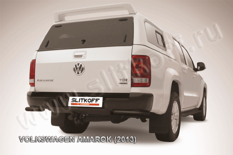 Уголки d57 черные Volkswagen Amarok (2013)