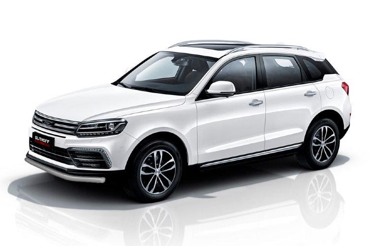 Защита переднего бампера d57 серебристая Zotye Coupa