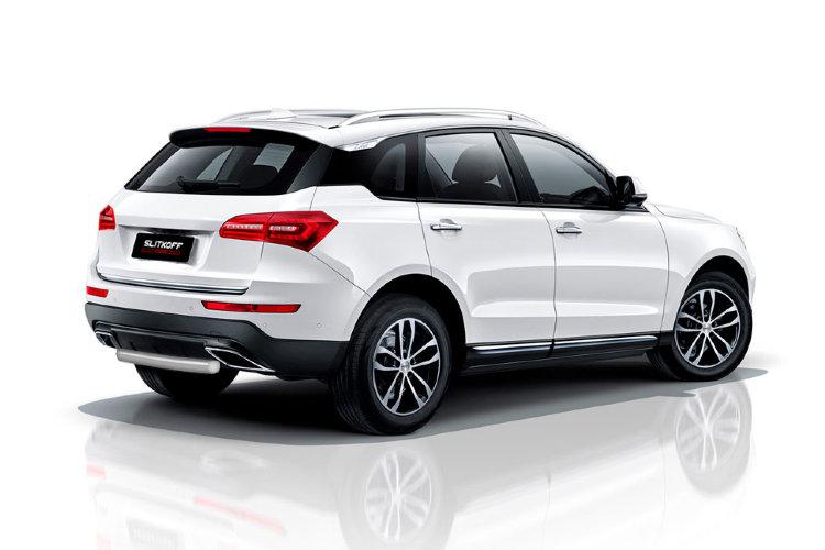 Защита заднего бампера d57 короткая серебристая Zotye Coupa