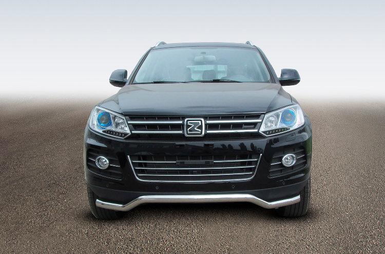 Защита переднего бампера d57 "волна" Zotye T600