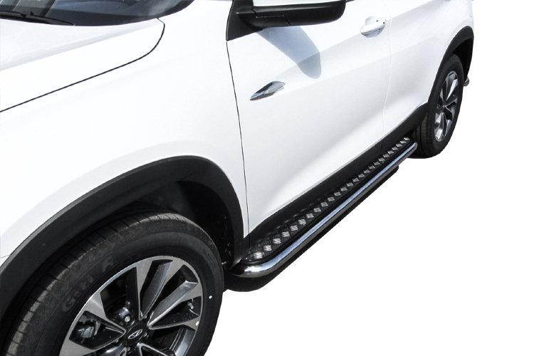 Защита порогов d57 с листом Chery Tiggo7