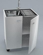 Стол мойка одинарная, ц/м, 600х600х900 мм