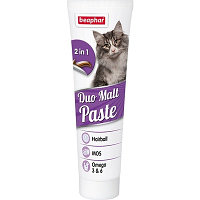 Beaphar двойная паста для вывода шерсти из кишечника, Duo Malt Paste