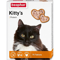 Beaphar кормовая добавка с протеином для кошек, Kitty's + Protein - 180 таблеток