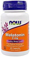 Now Foods, Мелатонин 3 мг, 60 капсул