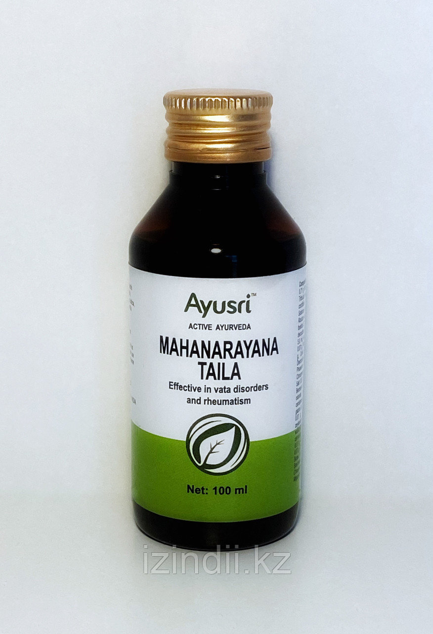 Масло для лечения суставов Маханараян, 100 мл, Ayusri, Mahanarayana Taila