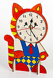 Деревянные часы своими руками с красками «Котенок», фото 2