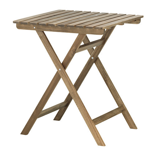 Стол складной АСКХОЛЬМЕН серо-коричневая ИКЕА, IKEA