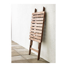 Стол складной АСКХОЛЬМЕН серо-коричневая ИКЕА, IKEA, фото 2