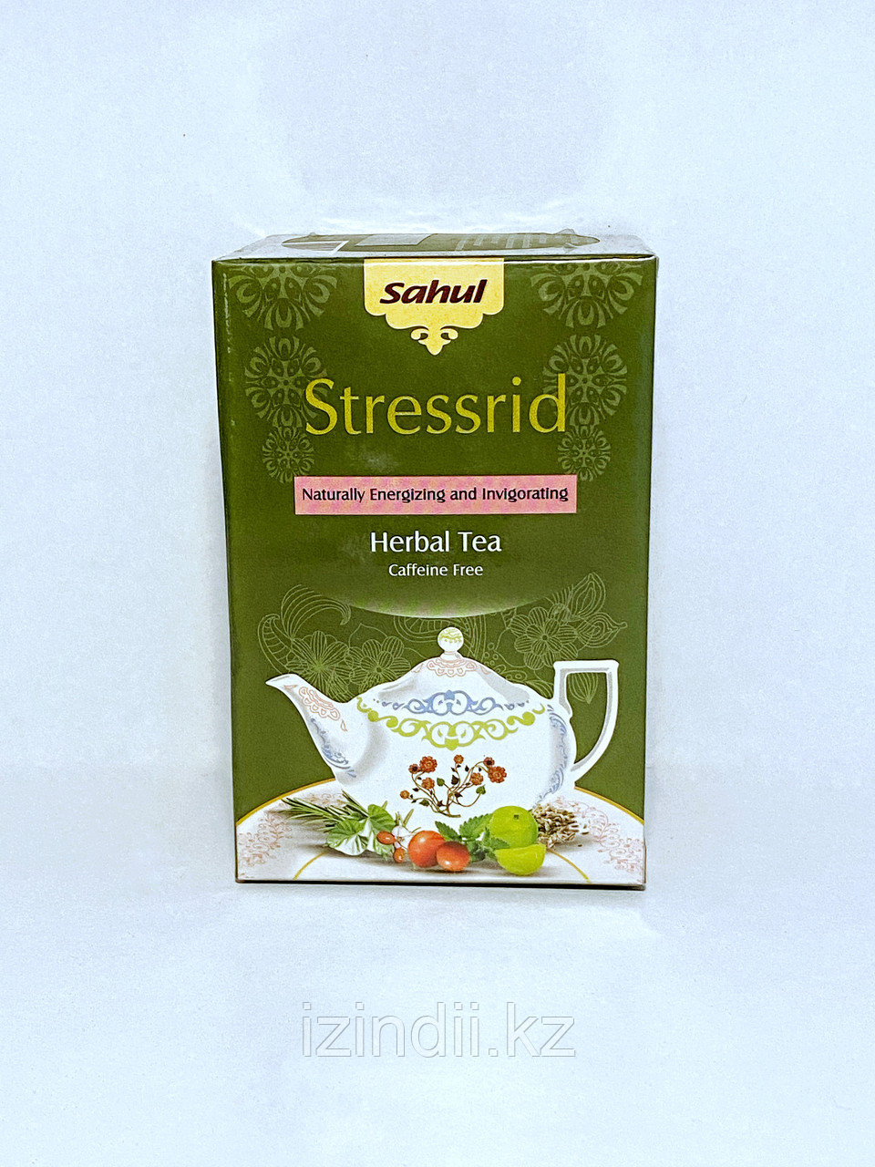 Аюрведический травяной чай СТРЕССРИД,40 гр, Stresrid Herbal Tea, заряжающая энергией и придающая бодрость