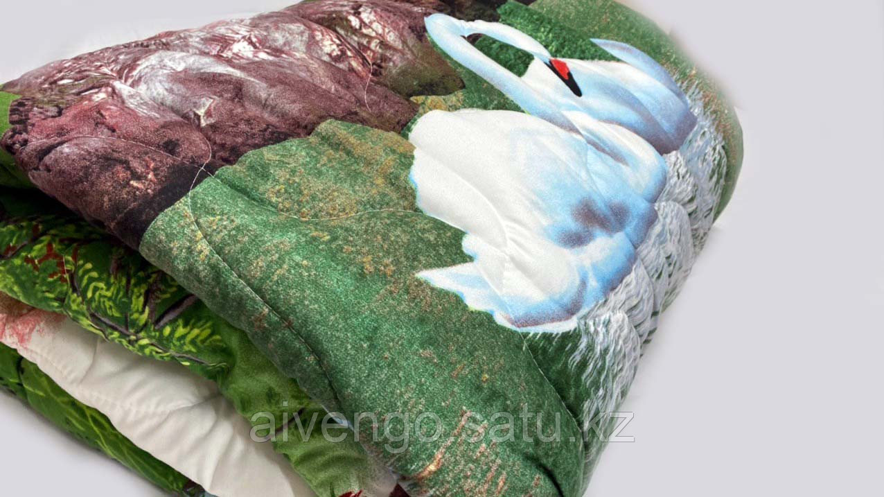 Одеяло полуторное "Лебеди" - фото 2 - id-p79322443
