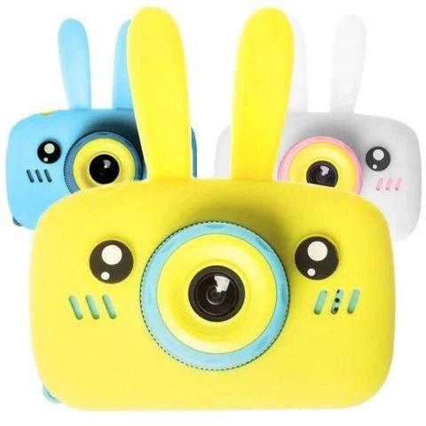 Фотоаппарат-игровая консоль детский GSMIN Fun Rabbit с силиконовым чехлом (Розовая) - фото 2 - id-p79351760