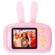 Фотоаппарат-игровая консоль детский GSMIN Fun Rabbit с силиконовым чехлом (Розовая), фото 7