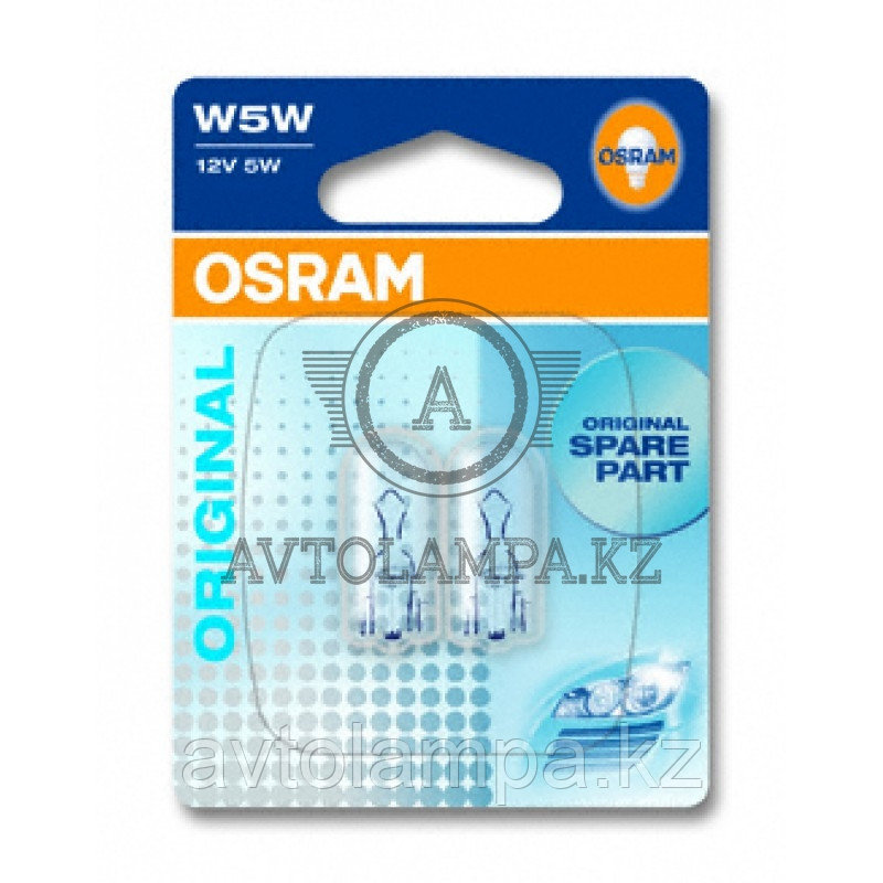 2825-02B W5W 12V 5W W2.1x9.5d ORIGINAL LINE 1х контактная лапмпочка