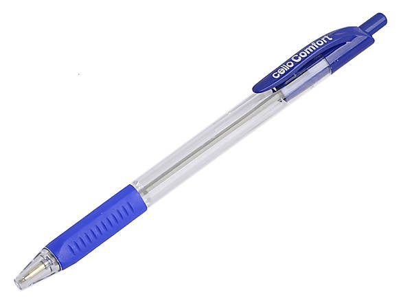 Ручка Cello Comfort автоматическая, синяя 0,7 мм - фото 2 - id-p63802677