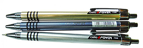Ручка шариковая автомат Cello "Power" узел 0.7мм, чернила синие, фото 2