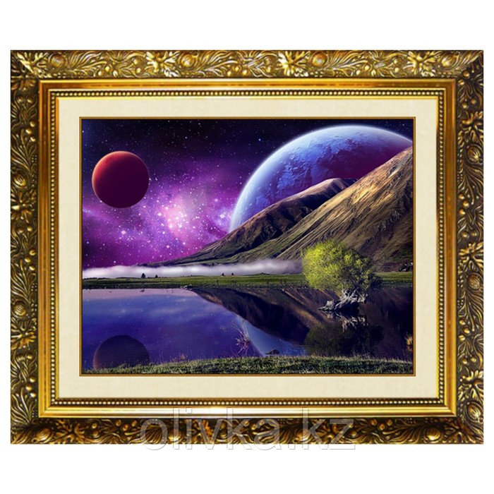 Алмазная мозаика «Уголок вселенной» 40x30см, 38 цветов