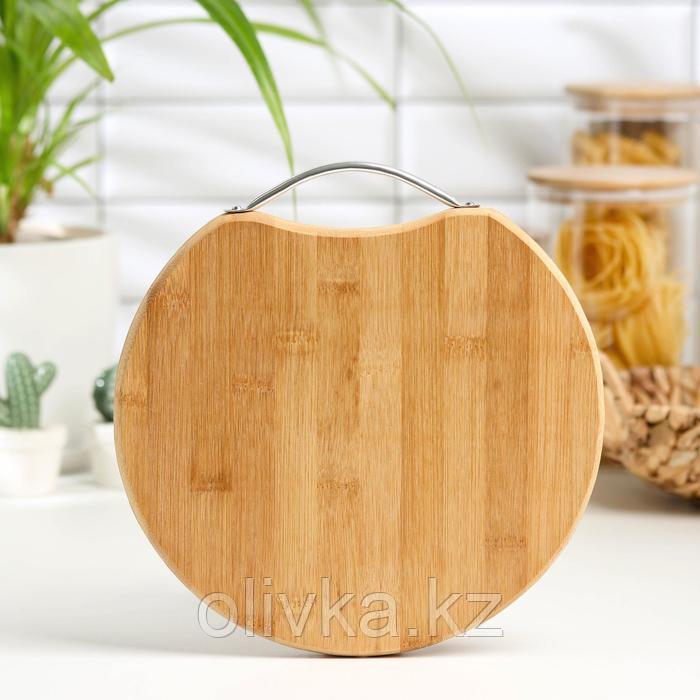Доска разделочная Доляна Round Table, d=25 см