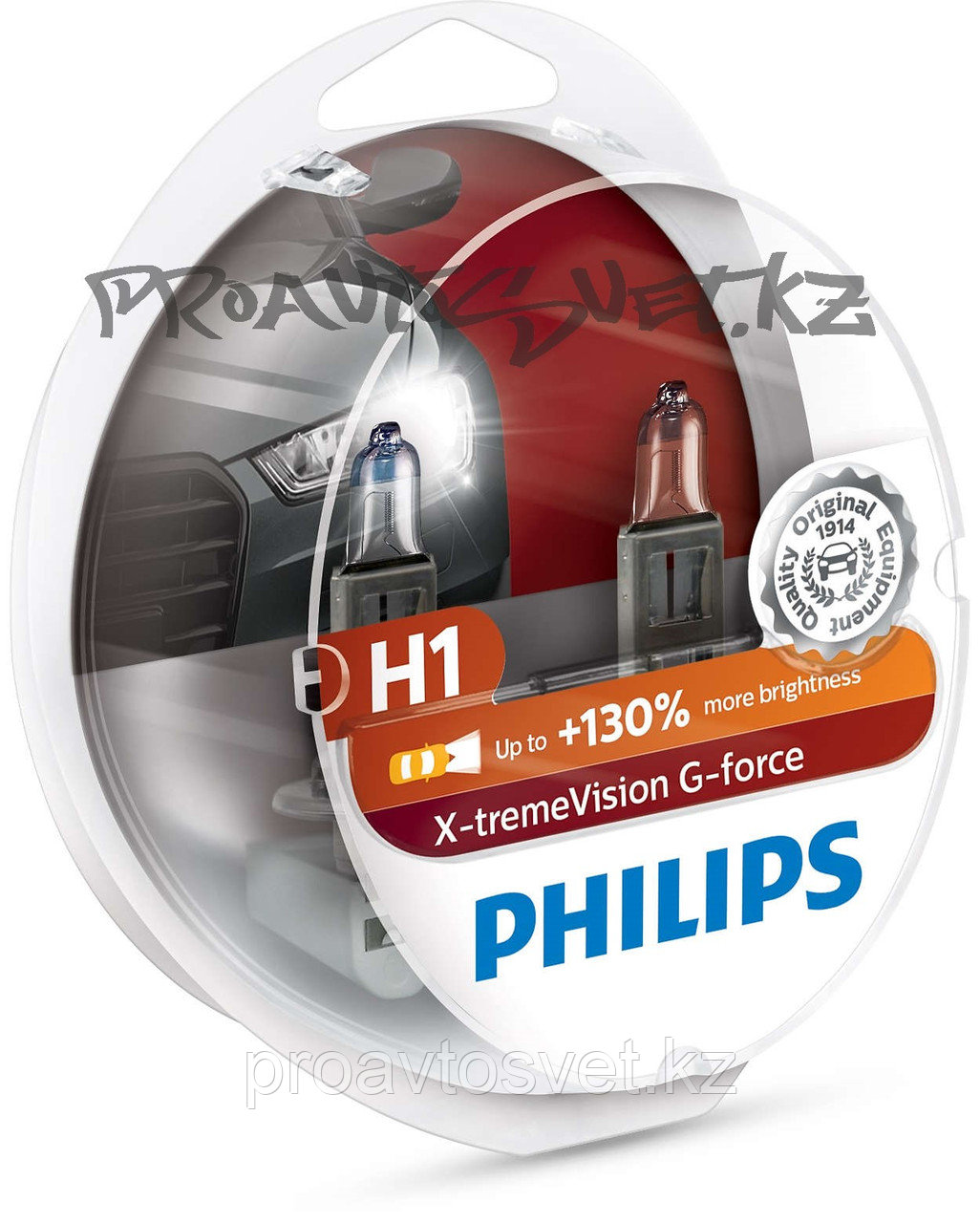 Галоген PHILIPS H1 XVG +130% 12V 55W 12258XVGS2