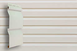 Сайдинг 3,0 Grand Line D4 (Slim) корабельный брус. Имитация деревянной доски меньшей ширины, цвет белый