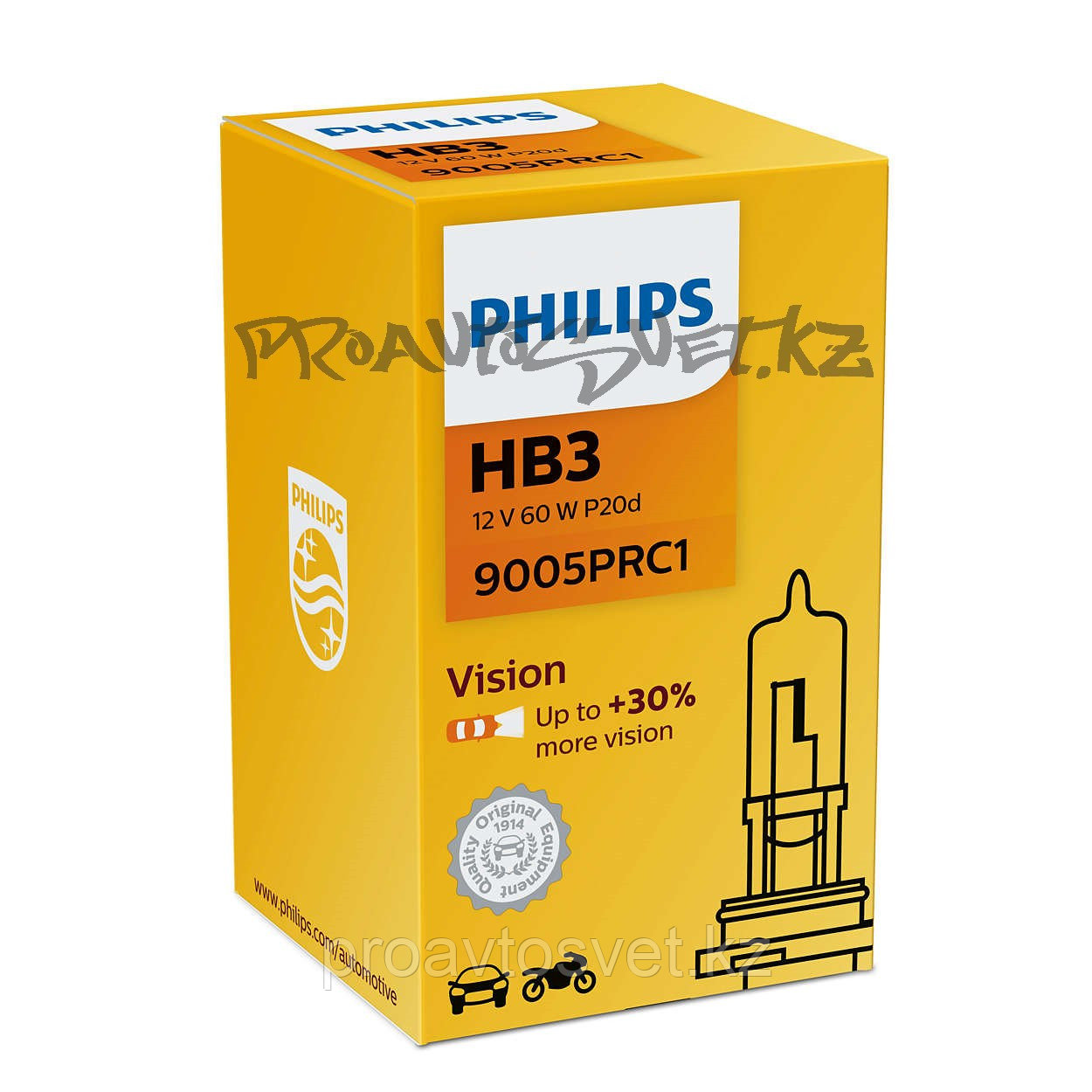Галоген PHILIPS HB3 Premium +30% 12V 60W 9005PRC1 - фото 1 - id-p79386760