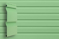 Сайдинг 3,0 Grand Line D4 (Slim) корабельный брус. Имитация деревянной доски меньшей ширины, цвет салатовый