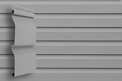 Сайдинг 3,0 Grand Line D4 (Slim) корабельный брус. Имитация деревянной доски меньшей ширины, цвет серый