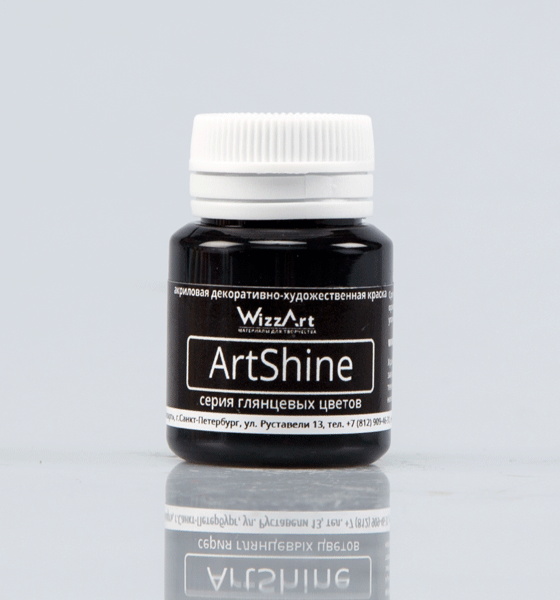 Краска акриловая ArtShine 20 мл "Черный"