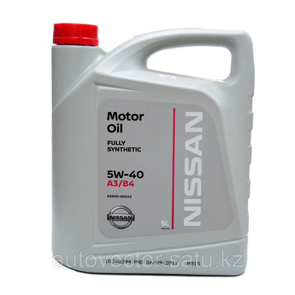 Моторное масло NISSAN MOTOR OIL SAE 5W-40 5L - фото 1 - id-p79387314