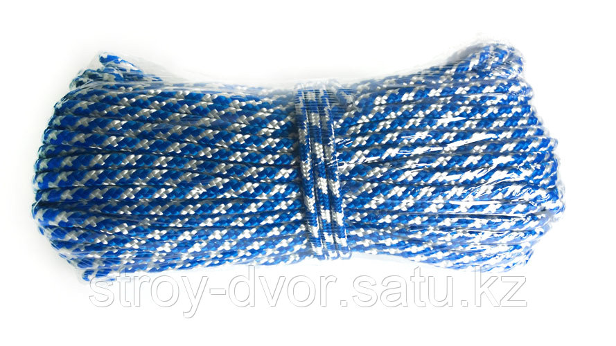 Веревка полипропиленовая d=8 мм*50 м (цветная) - фото 1 - id-p79390727