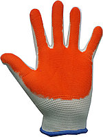 Перчатки прорезиненные (синиие/оранжевые)