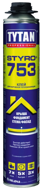 Полиуретановый клей Tytan 750 мл для изоляции и декорации - фото 1 - id-p79391671