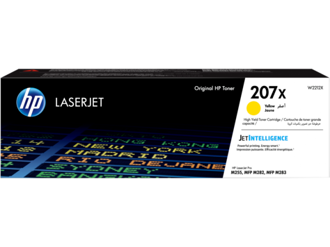 HP W2212X Картридж лазерный HP 207X желтый, ресурс 2450 стр.(увеличенной емкости)