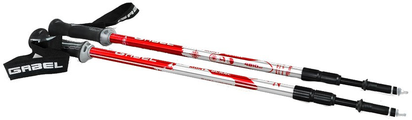ТРЕКИНГОВЫЕ ПАЛКИ GABEL Mont Blanc Red (Италия)