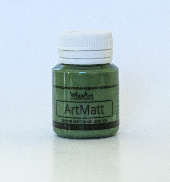 Краска акриловая ArtMatt 20 мл "Зеленый окись хрома"