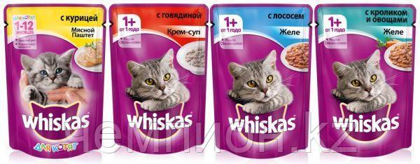 Whiskas, Вискас ассорти. влажный корм для кошек, пауч 24шт.*85 гр.