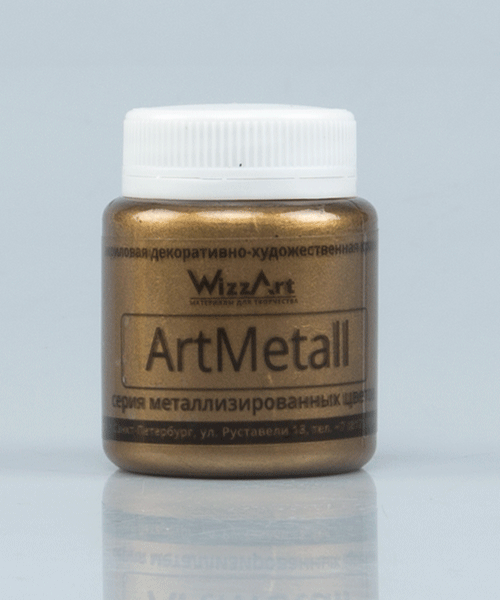 Краска акриловая ArtMetall 80 мл "Золото коричневое светлое"