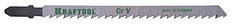 Полотна KRAFTOOL для эл/лобзика, Cr-V, по дереву, ДВП, ДСП, быстрый рез, EU-хвост., шаг 4мм, 75мм, 2шт